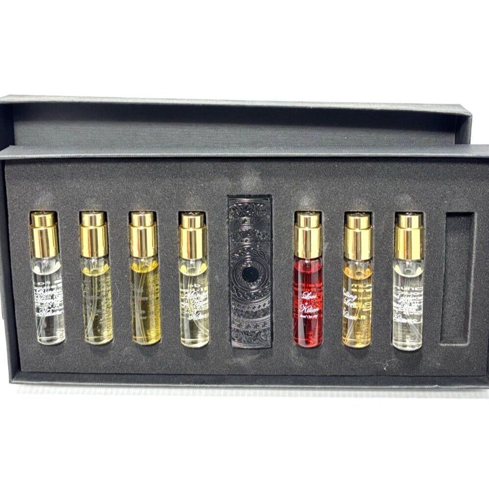 Kilian Discovery Set 7pc x 7.5ml 0.25oz EDP Vials Black Travel Talisman *READ*